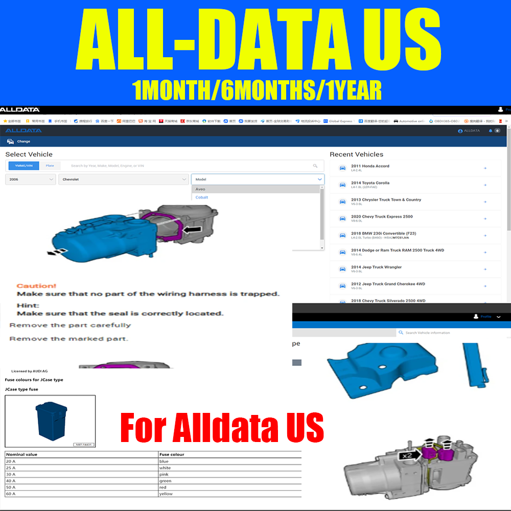 Workshop Tools Car - 2026 Alldata US Full Version Online