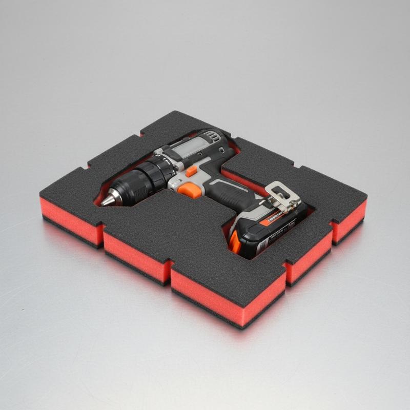 Tools In The Workshop - 1Pcs Red Black Shockproof Foam Insert