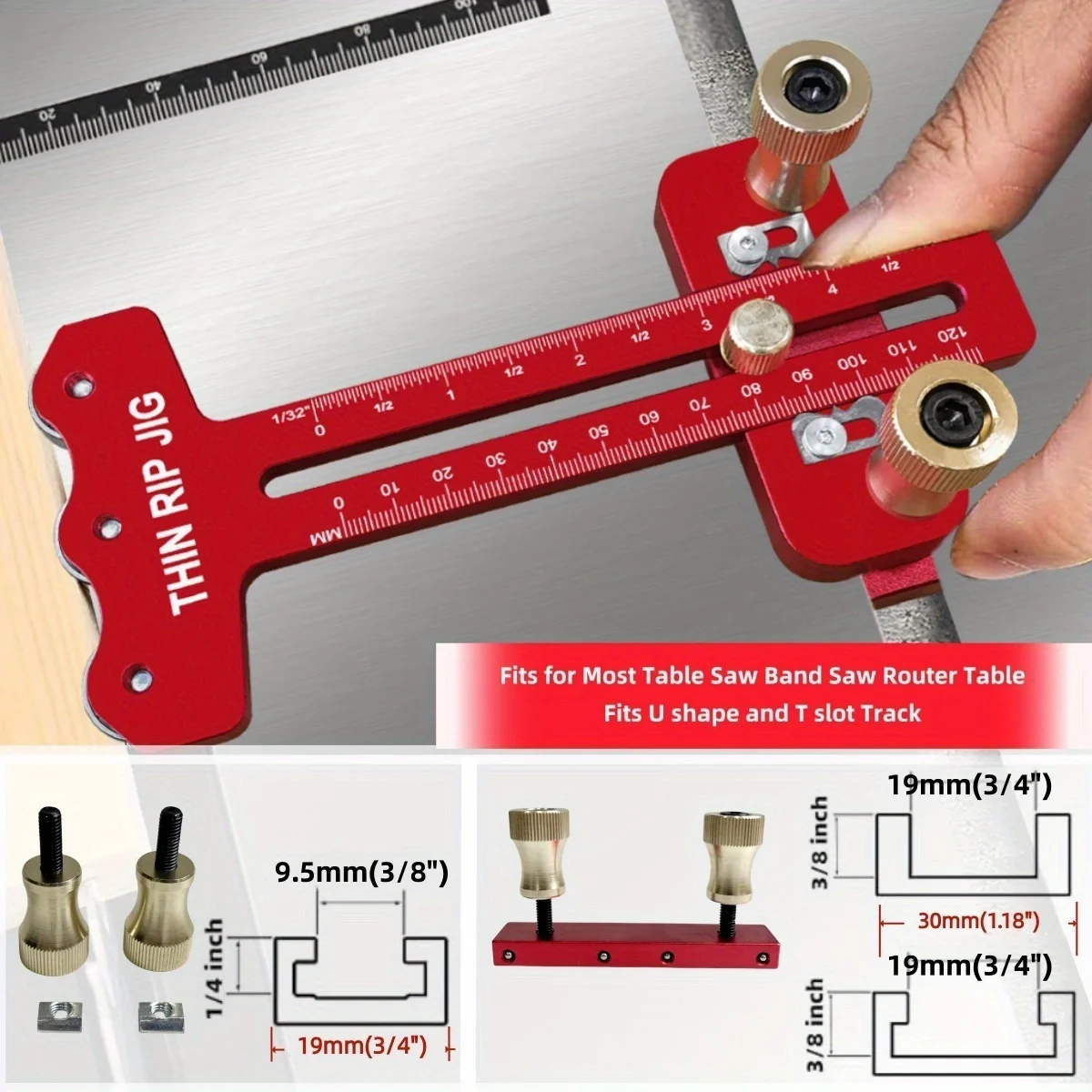 Thin Rip Table Saw Jig,3 Pulle - Dowel Jig Kit 评论和价格