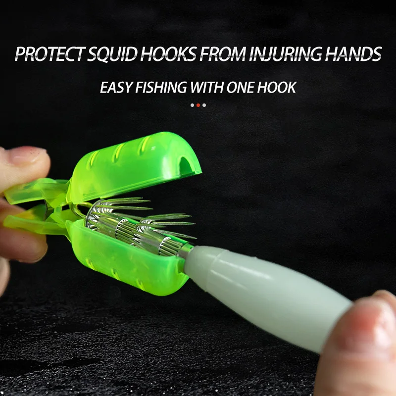 10Pcs/Lot Squid Jig Hook Cover - Dowel Jig Kit 评论和价格