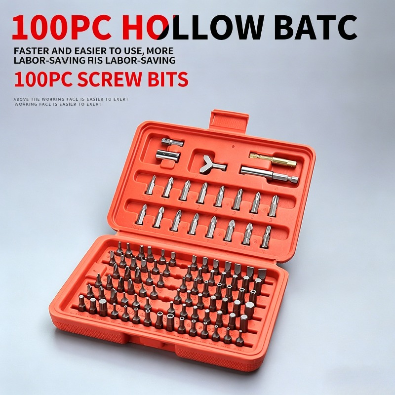 100PCS Screwdriver Bit Set, Ho - Workshop Use Tools 评论和价格