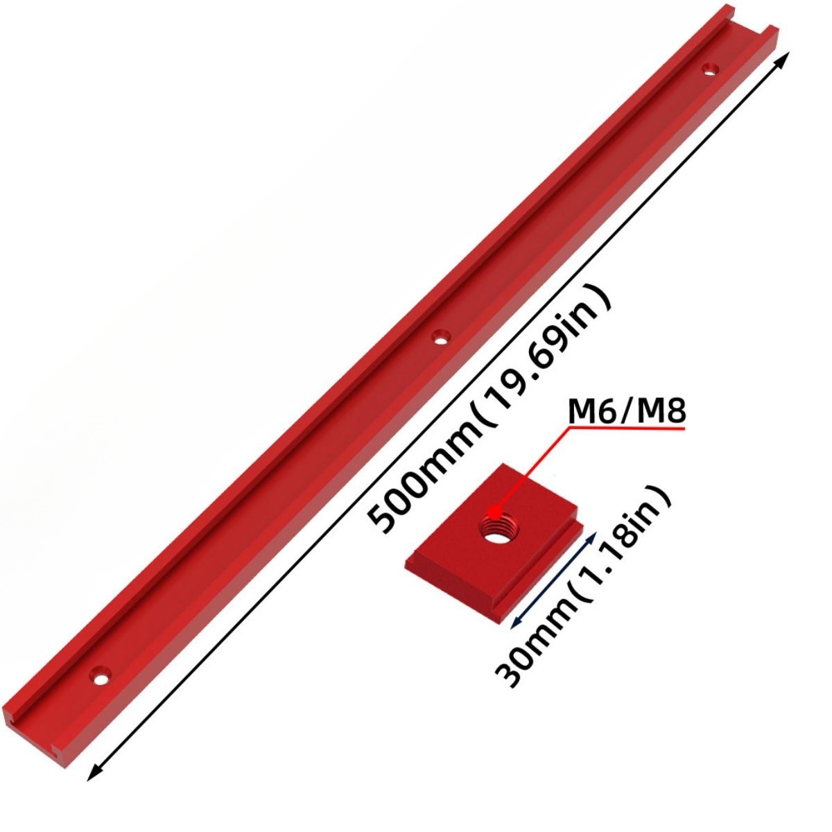 T30 Track 50cm Aluminium T-Sli - Dowel Jig Kit 评论和价格