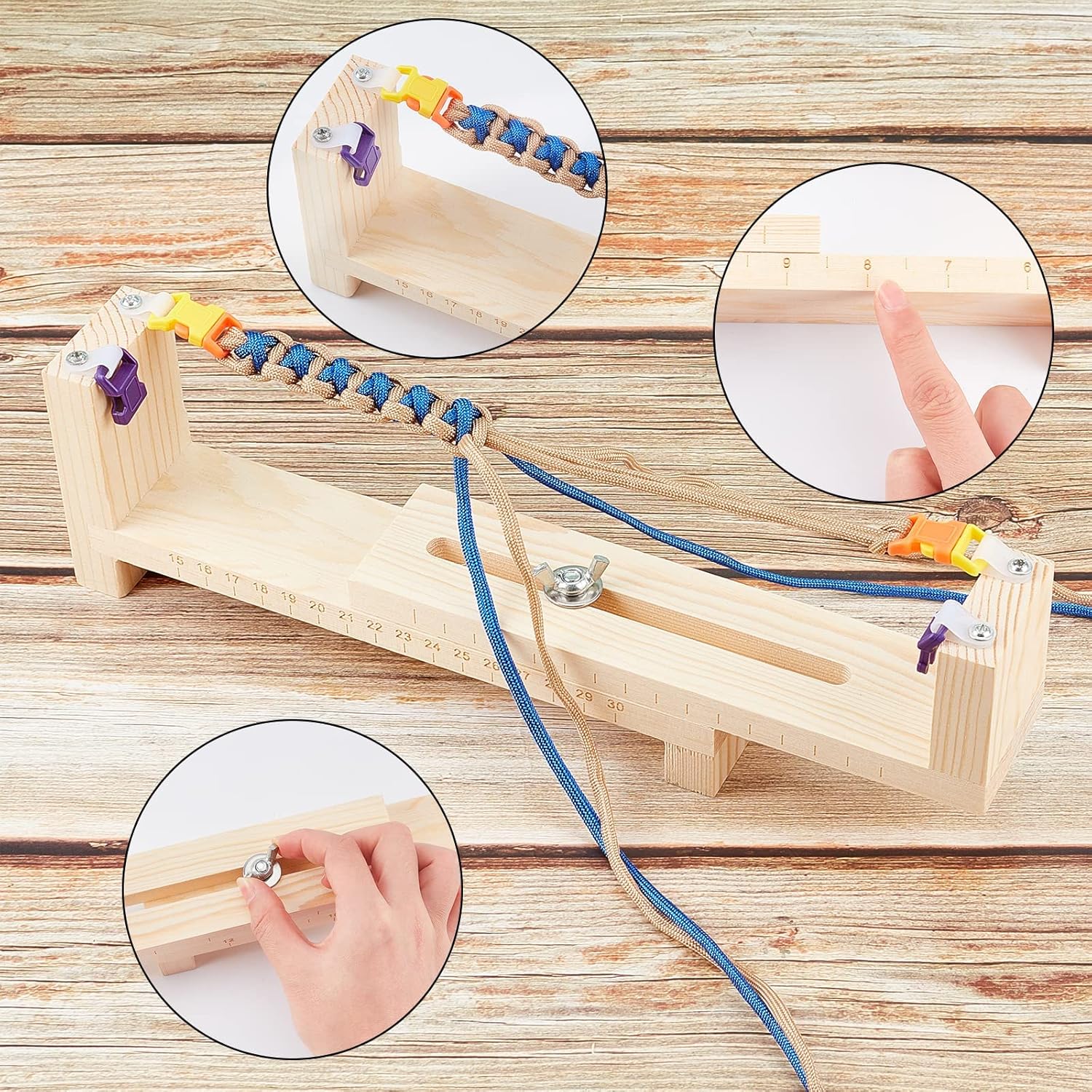 Wood Paracord Jig Bracelet Mak - Dowel Jig Kit 评论和价格